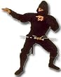 Ninja Suit Black Large Adult - Martial Arts - Apparel