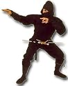 Ninja Suit Black Small Adult