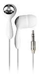 I-Tec Ear Subs with Ambient Noise Isolation and 3 Size Inserts (White)