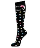 Loungefly HELLO KITTY SKULL AND HEART SOCKS