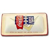 Coca Cola Drive Thru Diner Stoneware Butter Dish