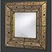Howard Elliott Collection Mendoza Mottled Beige, Green , Blue Reversed Painted Glass Panels w/ Bronz