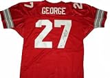 Eddie George signed Ohio State Buckeyes Red Jersey