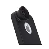 180 Degree Fisheye Lens for Apple iPhone 4 4S Nano 4G - Black, Screw Type