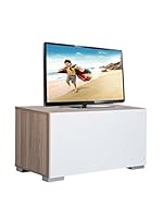 Kenyap Mueble Para TV Decoflex Blanco / Marrón 90 x 49 x 45