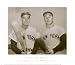 American Heroes, Joe Dimaggio and Mickey by Unknown. PLAQUE MOUNTED. 23.49 inches width by 18.99 inches height. Highest Quality Art Poster Print