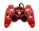 Playstation 3 Lava Glow Wired Controller without Rumble - Red