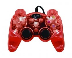 Playstation 3 Lava Glow Wired Controller without Rumble - Red