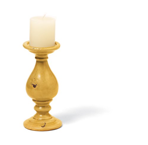 Foreside Prosecco Candleholder Yellow