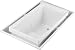 Kohler K-1188-C1 Sok Overflowing Bath With Effervescence And Chromatherapy, Right-Hand Drain