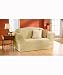 Surefit Sofa Slipcover Viewpoint Sand Suede Couch