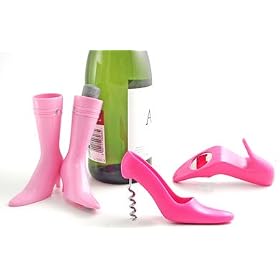 Pink Chic Boot and Stiletto Cocktail Set