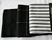 Kitchen & Housewares : Black & White Pack of 3 Tea Towels 100% cotton Hand Woven Kitchen Towels 50x70cm In Coordinating Waffle, Check and Solid Combination/ Washable at 60 Deg C / Homescapes Brand/Postage refund of £2.00