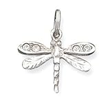 Pendant - Sterling Silver Crystal Dragonfly Charm