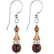 Handcrafted Austrian Bronze Pearl Captivation Earrings