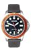 Wenger Men's 72343 Battalion III Diver Orange Bezel Black Rubber Watch