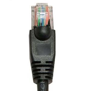 (5 PACK) 2 Feet RJ45 CAT 6E 550Mhz Molded Network Cable - Black