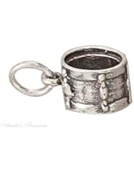 Sterling Silver 3D Musical Instrument Drum Charm