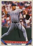 Jose Guzman, Texas Rangers, 1993 Topps Autographed Card