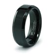 8mm Black Tungsten Carbide Ring