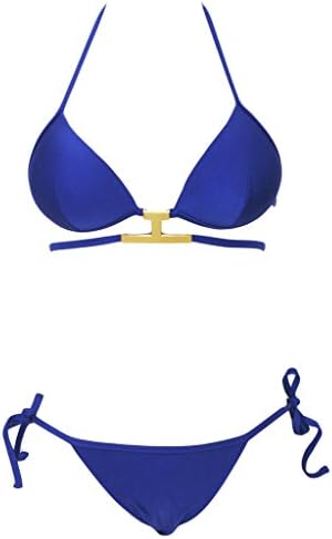 LOVEBIKIN Women's Two Piece Strappy Neoprene Beach bikini Swimwear