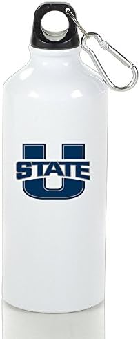 EVALY Utah State University Aggies Portable Climbing Kettle Cups White With Carabiner Hook,400-600ml /6.5OZ