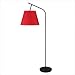 Walker Floor Lamp in Powder Coated Black Shade Finish: Tan Cornflower