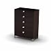 South Shore Furniture, Cakao Collection, 5 Drawer Chest, Chocolate