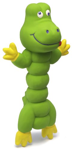 More image Charming Pet Products Zonkers Gator Large Latex Dog Toy