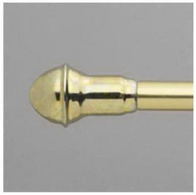 Drapery Hardware A7004213313 28-48 in. Brass Traditional Cafe Rod