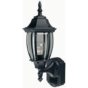 Click here to buy Heath Zenith SL-4192-BK Six-Sided Die-Cast Aluminum Lantern, Black with Beveled Glass by Heath/Zenith.