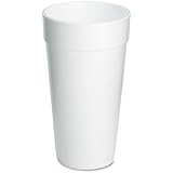 Dart 20J16 3.7" Top and 2.4" Bottom Diameter, 6.1" Height, 20 oz Big Drink Foam Cup