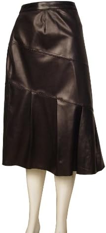Paccilo Big Women Tall 3010 Plus Size Leather Skirt