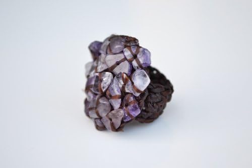 Amethyst Candel Rope Ring Free Size Handmade by Flower GemStone