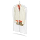 Honey-Can-Do SFT-01243 Vinyl Suit Bag 42-Inches Tall, White