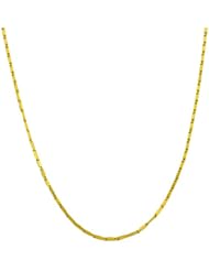 14 Karat Yellow Gold Tab Link Chain (18 inch)