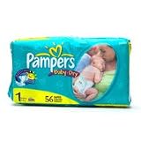 Pampers Unisex Baby Dry Diapers- Size 1 (56 Diapers)