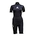 Seavenger 3mm tropical shorty for watersport/diving/snorkeling- All Black Wetsuits Size 5XL