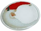 Peggy Karr 14-Inch Glass St. Nick Platter