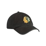Chicago Blackhawks Black Unstructured Flex-Fit Hat by Reebok