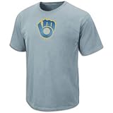 Milwaukee Brewers Cooperstown Big Time Play 2 Garment Dye T-Shirt by Majestic AthleticSmall