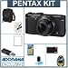 Pentax MX-1 Digital Camera, Black - Bundle - with Camera Carrying Case, 32GB SDHC Memory Card, USB 2.0 Multi Card Reader, Lens Cleaning Kit, LCD Screen Protector, 6' HDMI Cable, Tiffen Dfx Essentials Software, Class On Demand Black Card