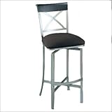 Pastel Furniture DE 219 RS-KN-913 Del Rio Rustic Silver 26 Inch Swivel Coun ....