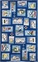 8' x 10' Rectangular Accents Blue Boats by 828 Rugs International Accents Collection CCL25