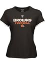 Cleveland Browns Gemini Too Cap Sleeve Woman's Tee