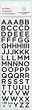 Martha Stewart Small Glitter Alpha Stickers-Black; 3 Items/Order