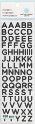 Martha Stewart Small Glitter Alpha Stickers-Black; 3 Items/Order
