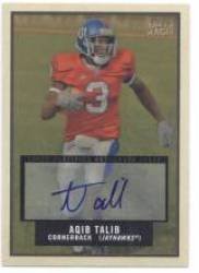 2009 Topps Magic Autographs #96 Aqib Talib - Kansas / Tampa Bay Buccaneers (Autographed Card) (Football Cards)
