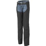 RIVER ROAD WOMENS MATTE BLACK CHAPS