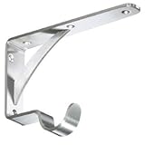 シロクマ L形フック付パワー棚受け 122×170 鏡面磨 1箱4個価格 ※メーカー取寄品 TBR-20